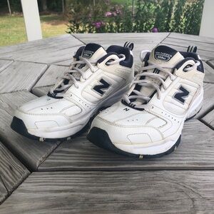 New Balance White and Black Athletic Shoes